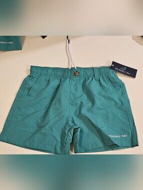 New Properly Tied Mallard Shorts Teal Casual Shorts - Lightweight Summer Shorts